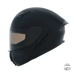 XECURO - Casco Abatible XR-926 SET DOT Negro Mate SP Trans-Negro Visor Humo L