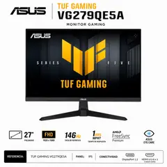 ASUS - MONITOR GAMER TUF VG279QE5A 27 - Full HD - PANEL IPS - 146Hz - 1MS - MPRT - FREESYNC PREMIUM