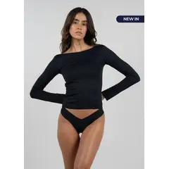 LIVIN EASYWEAR - Baby Tee Sorrento Negro