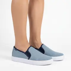 XIAN SHOES - Mocasín azul eco Ref B314