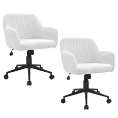 DISTRIONLINE - Set X2 Sillas Vamp De Diseño Giratorias En Tela Tresor
