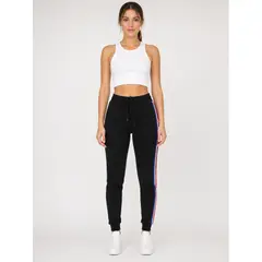 FRIOLENTA - Jogger Interior Fleece Sudadera Rayas Azul Rey