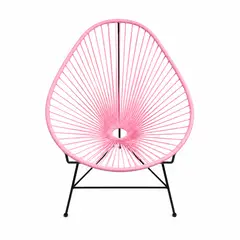 LJ HOME - Silla Acapulco Tejida Artesanal Mimbre Plástico Acapulco