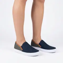 XIAN SHOES - Mocasín azul gris Ref B343