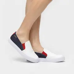 XIAN SHOES - Mocasín blanco azul B387