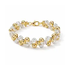 ZYRAL - Pulsera Dorada y Plateada Para Dama Marca ZPUC01-15