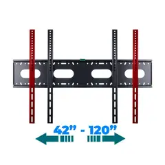 GENERICO - Soporte Fijo Inclinable para Tv de 42 hasta 120 Ultra resistente