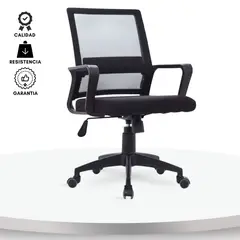 EKONOMODO COLOMBIA - Silla De Oficina Gerente Stolk Negra 100x63x51