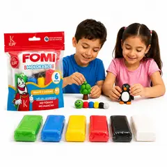 GENERICO - Fomi Moldeable Klipp 6 Colores para Manualidades