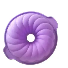 GENERICO - Molde Hornear De Silicona Espiral Con Hueco Central Repostería