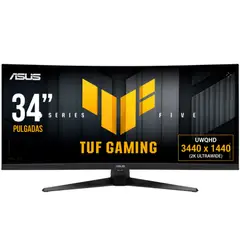 ASUS - MONITOR GAMER TUF VG34WQ5A - 34 - UWQHD 3440X1440 - PANEL VA - CURVO 1500R - 200HZ - 0.5MS