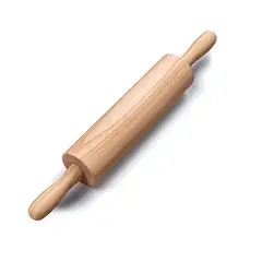 GENERICO - Rodillo Pastelería Panadería De Madera Natural 25cm