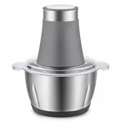 GENERICO - Molino Picadora De Carne Electrica 2 L - Gris