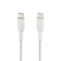 BELKIN - Cable BoostCharge USB-C to USB-C Braided 1mts. White