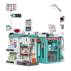 MARKET TOYS - Kit Médico Hospital Infantil Set De Doctor 77 Pcs De Doctor