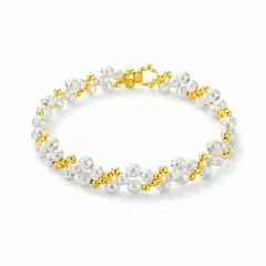 ZYRAL - Pulsera Dorada y Plateada Para Dama Marca ZPUC01-16