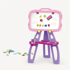 MARKET TOYS - Tablero Infantil Con Atril + 60 Accesorios Imantado Borrable