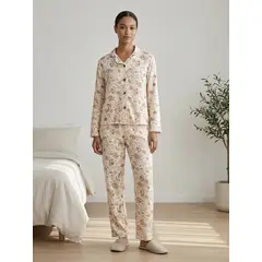 BY MORNING - Pijama Elegant Chik Micos Cafes