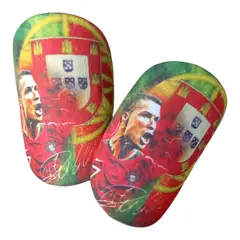 GENERICO - Canilleras De Fútbol Portugal Niño Adulto XS - Rojo