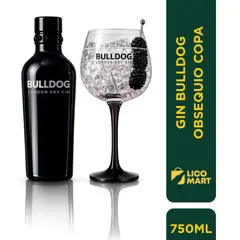 GENERICO - GINEBRA BULLDOG LONDON DRY MAS OBSEQUIO COPA
