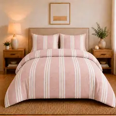 LILE - Juego de Duvet Catiónico Collection Palo de Rosa