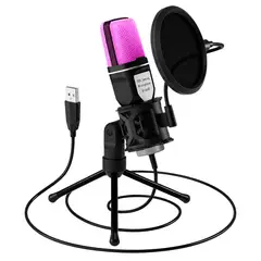 GENERICO - Micrófono Condensador USB RGB SF-666R Huge