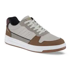 CROYDON - Tenis Casuales Titus Beige-Café para Hombre