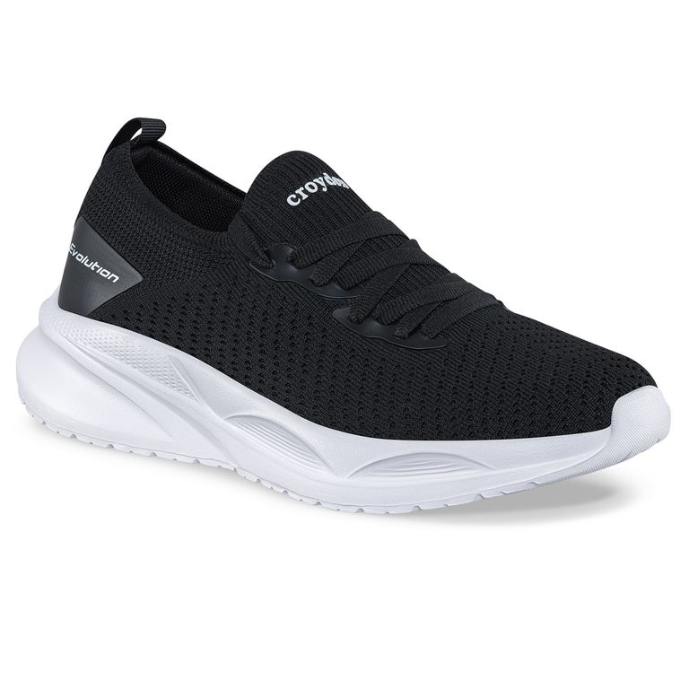Imagen de Tenis para Caminar Solen Negro-Blanco para Mujer