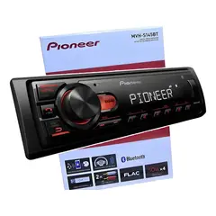 PIONEER - Radio carro Mvh-s145bt 1 Din Bt Usb Aux 50wx4 Display Va Lcd