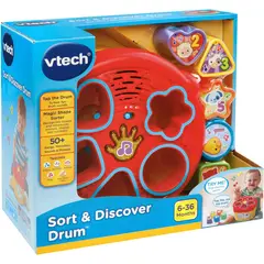 VTECH - Juguete Tambor Musical Clasifica Y Descubre Para Niños