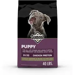 DIAMOND - Puppy 31/20 Alimento para Perros Cachorros Pollo y Salmón 40 lb PREMIUN USA
