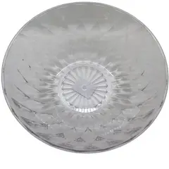 GENERICO - Bowl Redondo Acrílico Transparente Para Ensaladas Frutas
