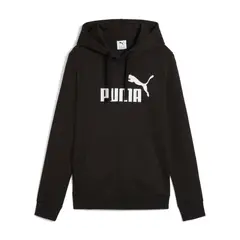 PUMA - Hoodie Deportivo Original Ess N1 Logo Negro Para Mujer