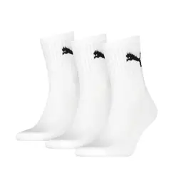 PUMA - Medias Deportivas Original Short Crew 3 P Blanco Unisex