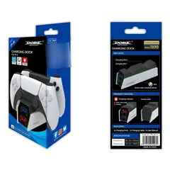 DOBE - Base De Carga Controles Ps5 Dual RGB Con Indicador