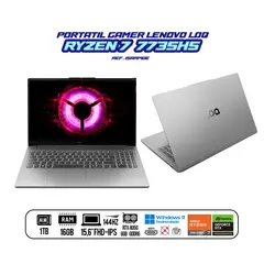 Lenovo - PORTATIL LOQ RYZEN 7 7735HS - RTX 4050 - 15.6" 144HZ FULL HD - RAM 16GB DDR5 - SSD 1TB M.2