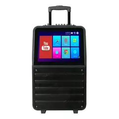 GENERICO - Parlante Portátil Con Pantalla Táctil Bluetooth Video Karaoke
