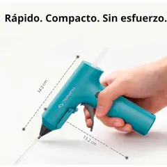 GENERICO - Pistola de pegamento caliente inalámbrica recargable USB-C