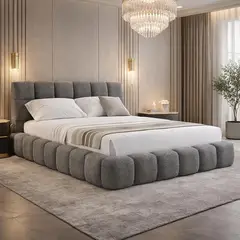 GENERICO - Combo Base Cama 2 plazas+ Espaldar Nube