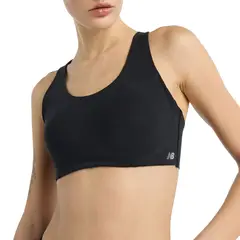 NEW BALANCE - Top Deportivo Original Essential Run Negro Mujer