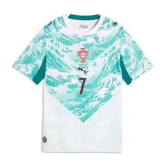 PUMA - Camiseta Deportiva Original Fpf Away Ronaldo Azul Niños