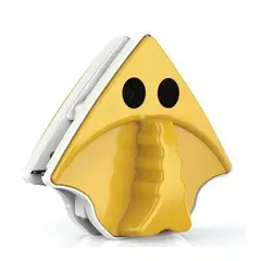 GENERICO - LIMPIA VIDRIOS TRIANGULAR MAGNÉTICO AMARILLO