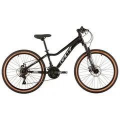 GW - Bicicleta MTB 24 Monkey 37 Vel DB Mecánico Negro