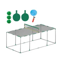 MARKET TOYS - Set De Ping Pong Infantil Mesa + 2 Raquetas + Bola De Pp