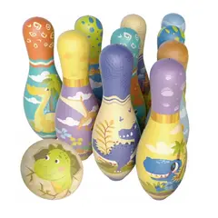 MARKET TOYS - Set Juego De Bolos Interactivo Con Espuma 10 Pinos