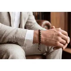 JON SONEN - Pulsera piedra cafe 063426008