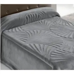 KOYO - Cobija Térmica Repujada 200x240cm - Gris Oscuro