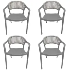 DISTRIONLINE - Set X4 Sillas Daytona En Polipropileno