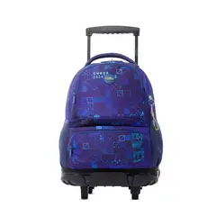 TOTTO - Morral Maleta para Niño con ruedas Skl Grande Azul
