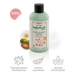 PIGEON - Gel de ducha para bebé 200 ml Natural Botanical Baby